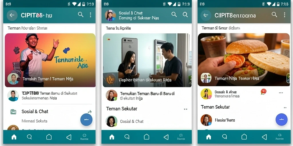 Tampilan antarmuka aplikasi CIPIT88 yang modern dan ramah pengguna.