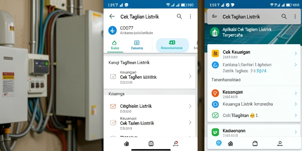 Antarmuka mudah digunakan untuk cek tagihan listrik di COO77.