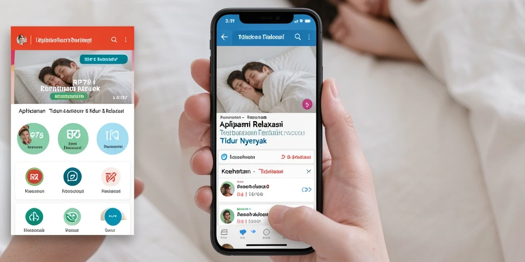 Tampilan utama RP79 dengan fitur Tidur & Relaksasi yang menarik.