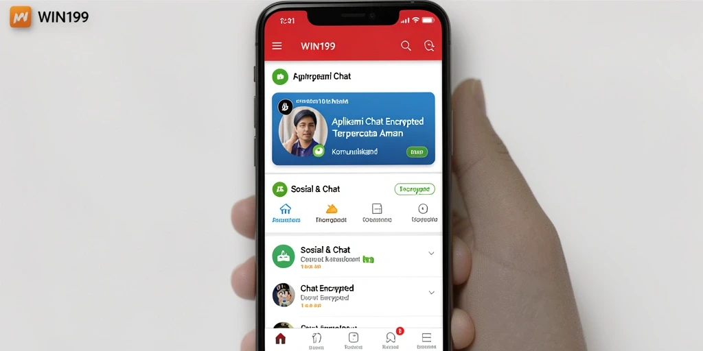 Tampilan antarmuka pengguna aplikasi WIN199 yang modern dan mudah digunakan.