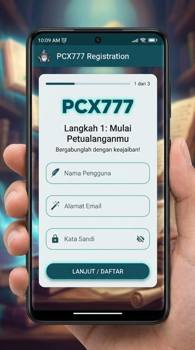 Tampilan halaman daftar pcx777