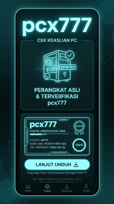 Tampilan kanal resmi pcx777